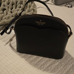 Kate Spade Black Crossbody Bag with Gold Accents